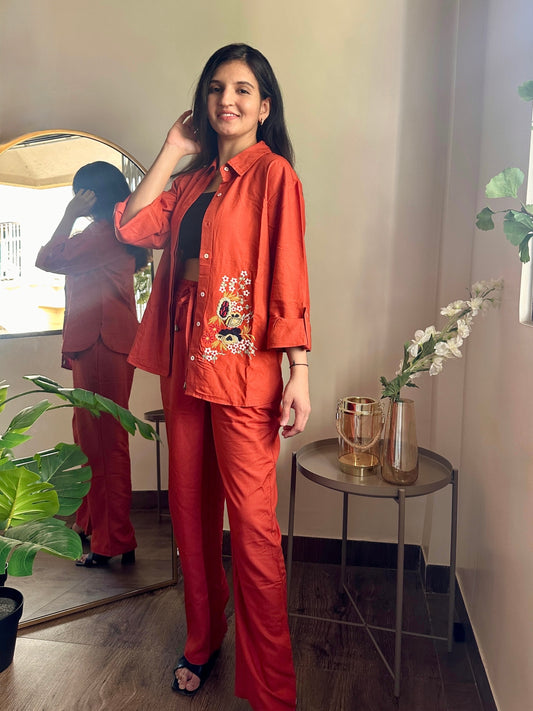 Terracotta Flora Co-ord