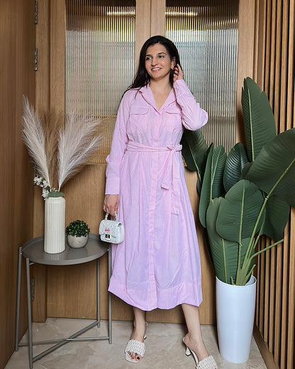 Pink Harbor Shirt Dress