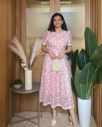 Sweet Peony Dress ( Pink)
