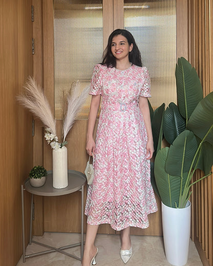Sweet Peony Dress ( Pink)