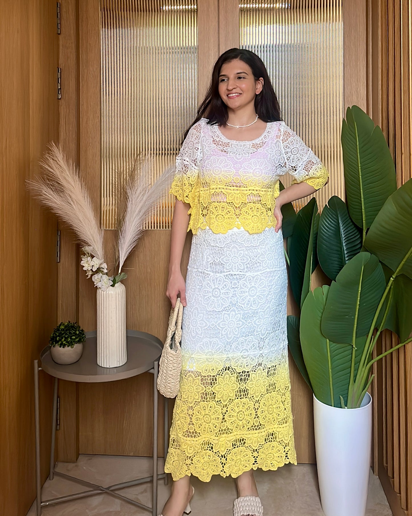 Crochet Hour Co-ord (Yellow)