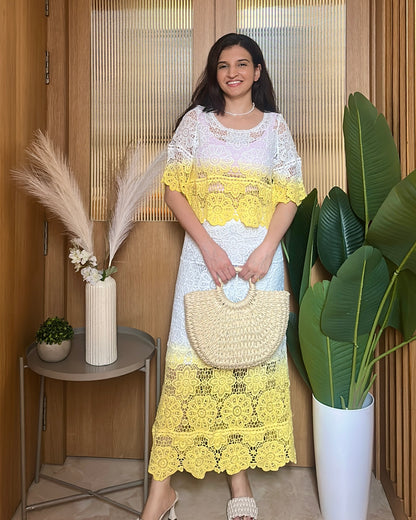Crochet Hour Co-ord (Yellow)