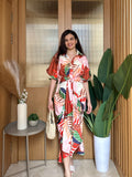 Tropical Print Dress