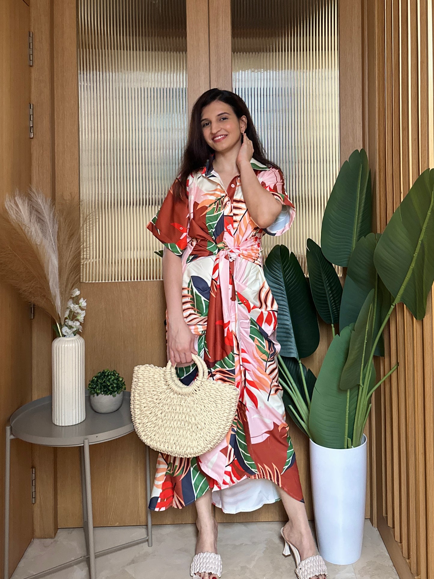 Tropical Print Dress