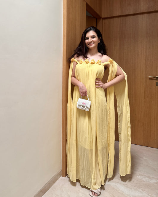 Paloma Dress ( Butter Yellow )