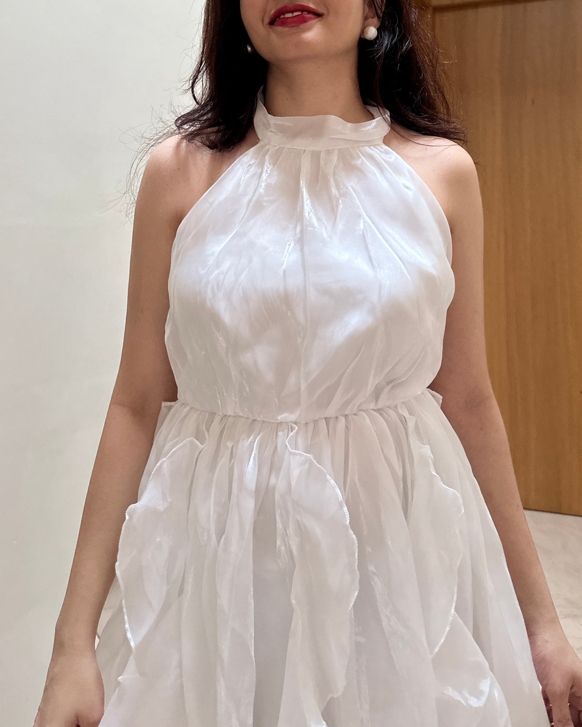 Ivory Ruffle Dress