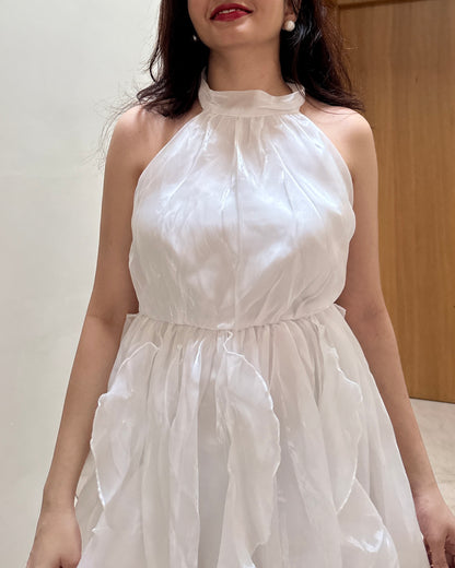 Ivory Ruffle Dress
