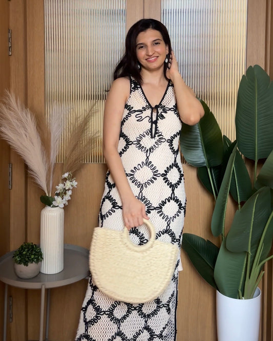 Salt & Sangria Crochet Dress