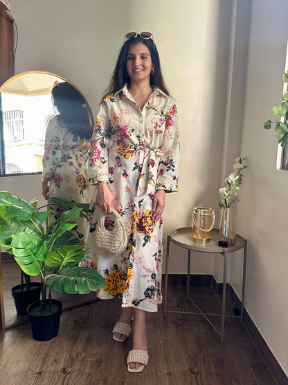 Garden Strolls Shirt Dress