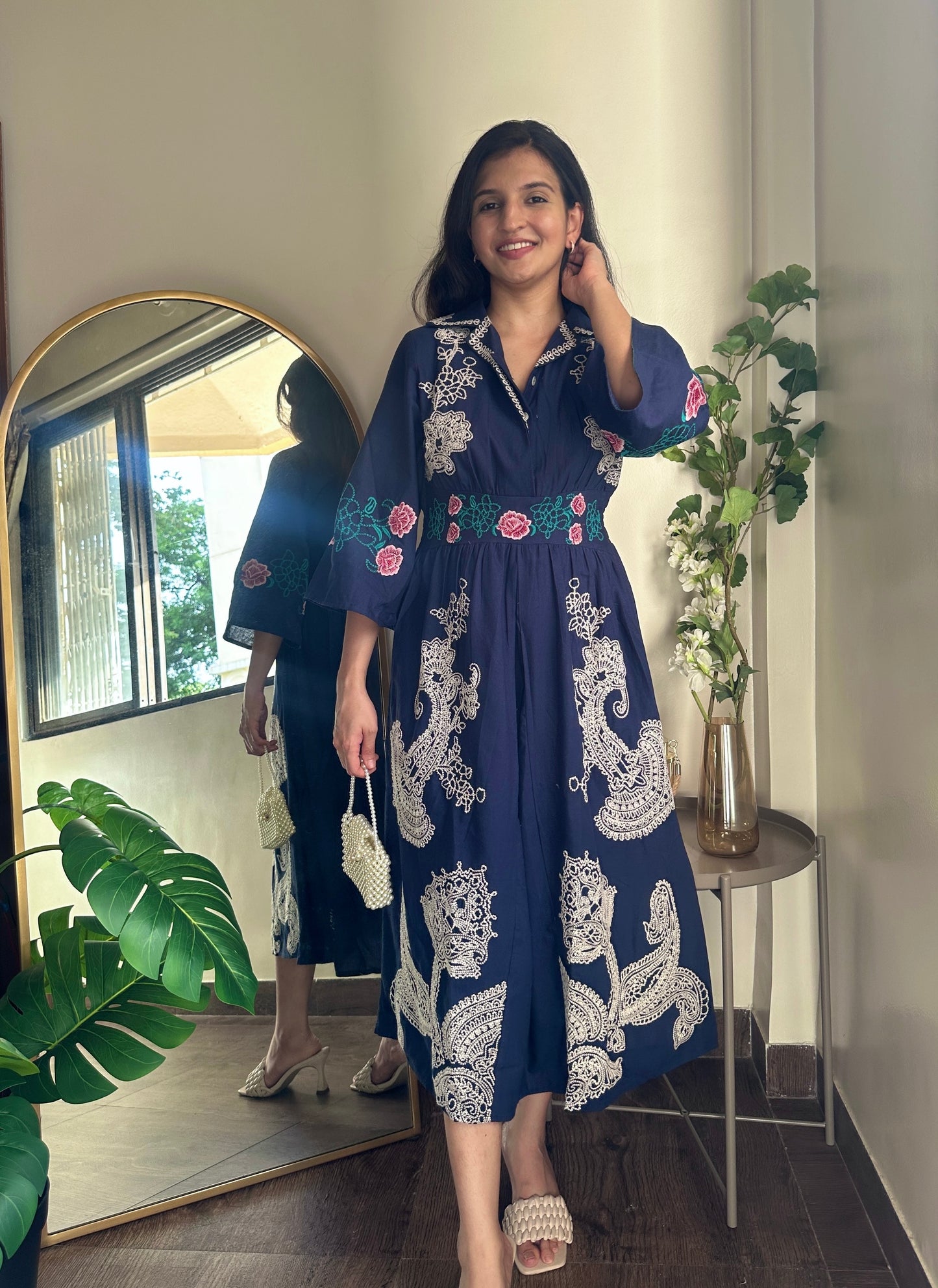 Indigo Bloom Dress