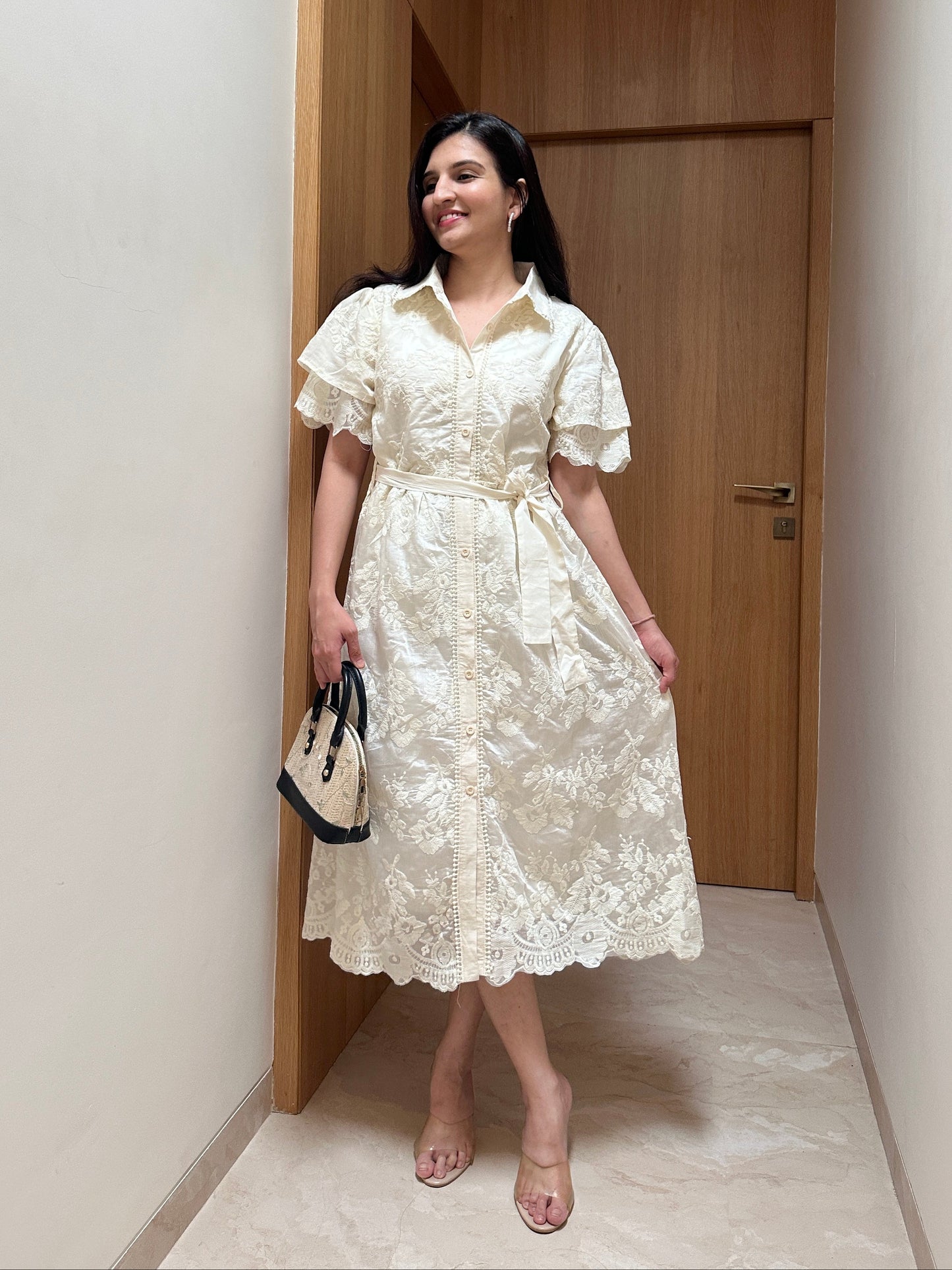 Vanilla Breeze Shirt Dress