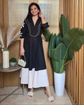 Bleu Hour Midi Dress (Black)