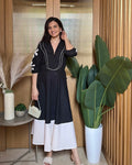 Bleu Hour Midi Dress (Black)