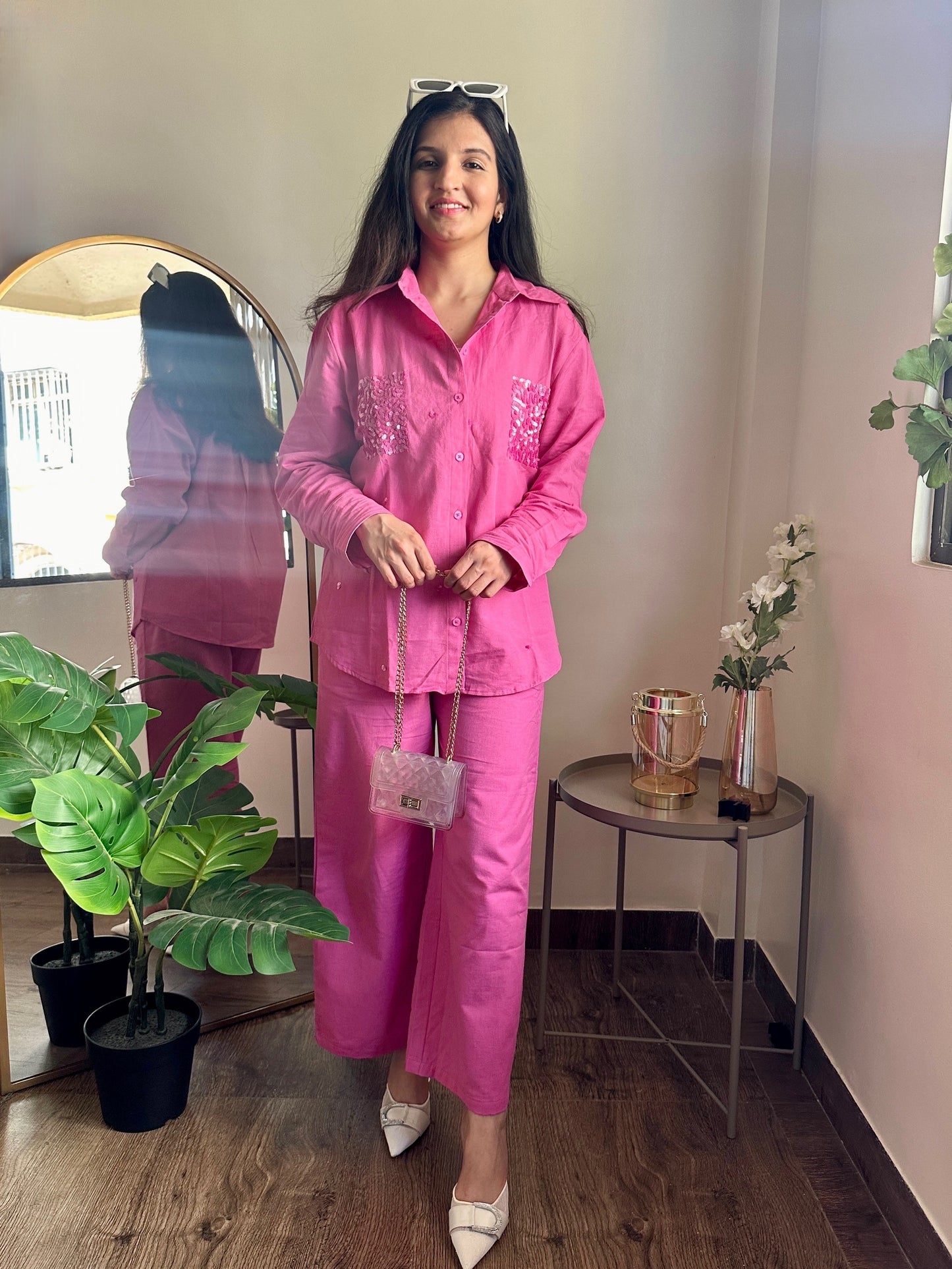 Paradise Pink Linen Co-ord