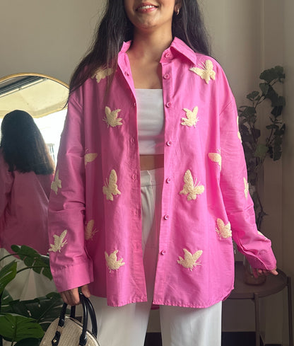 Butterfly Dreams Pink Shirt