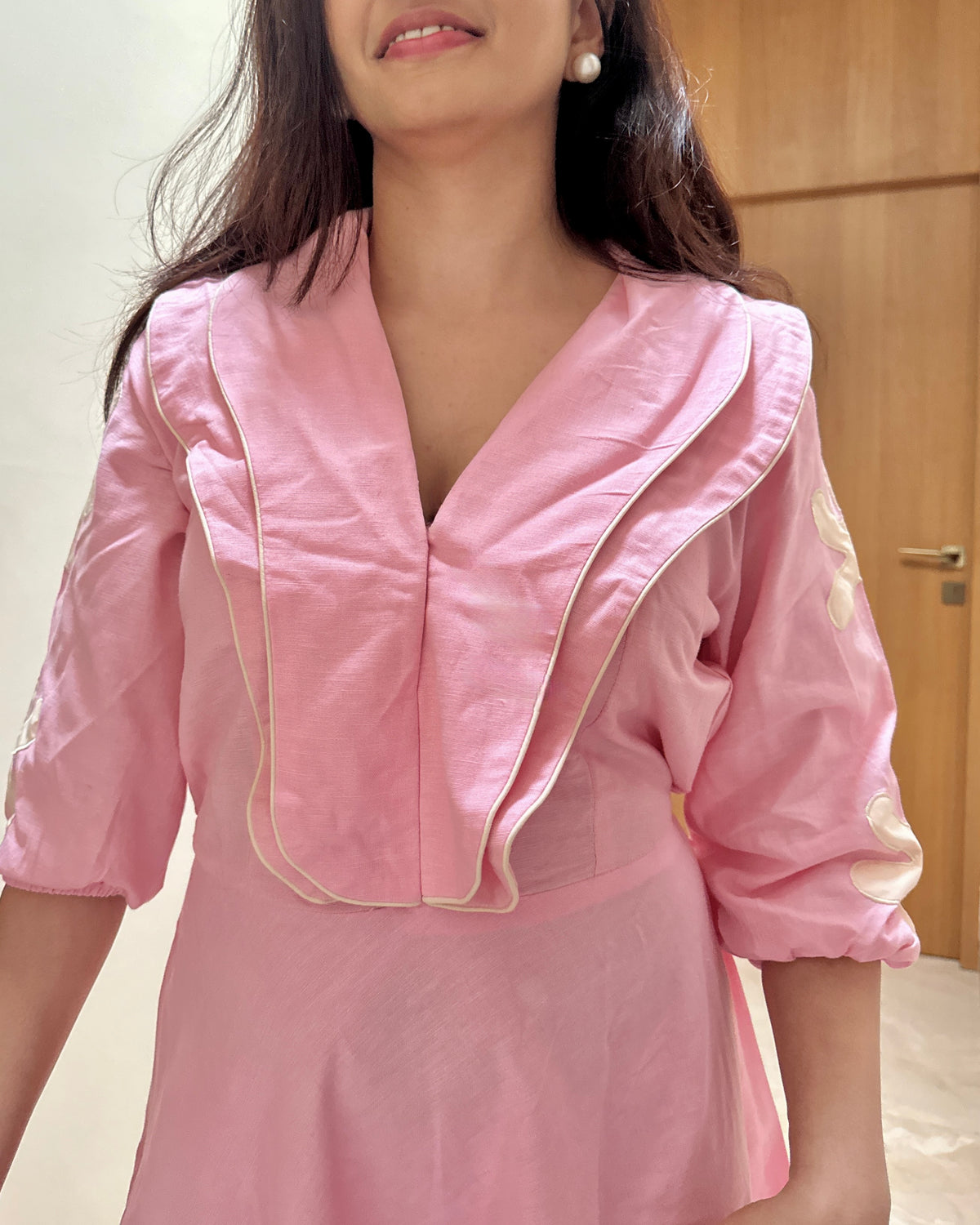 Bleu Hour Midi Dress ( Blush Pink )