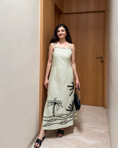 Coconut Muse Dress ( Matcha Green)