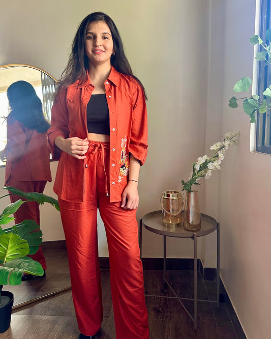 Terracotta Flora Co-ord