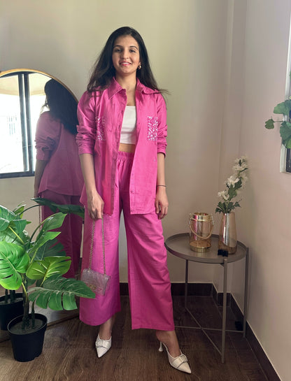 Paradise Pink Linen Co-ord