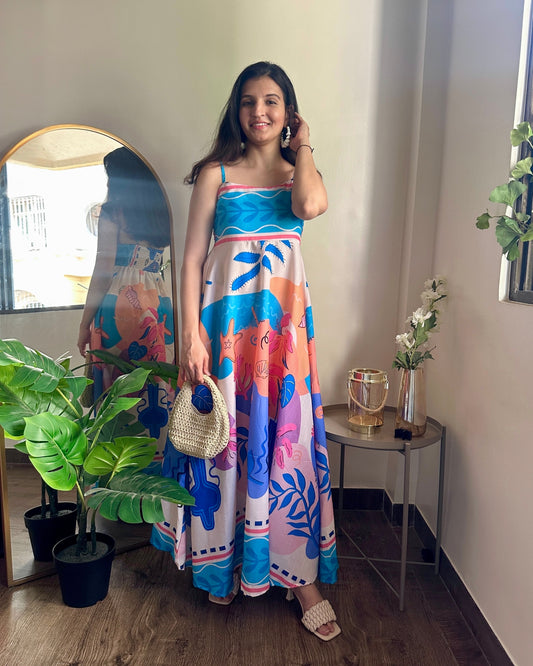 Ocean Dreams Spaghetti Dress